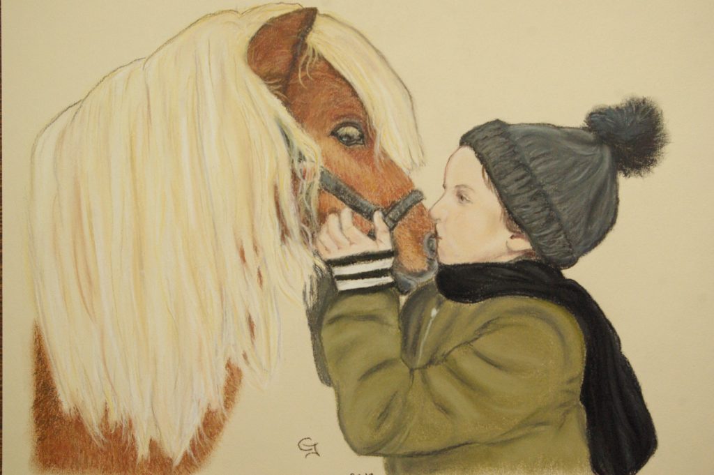 enfant et son poney